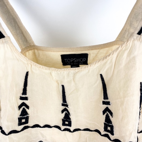 Cream Crop top - Boho Tank Top - Picture 4 of 7